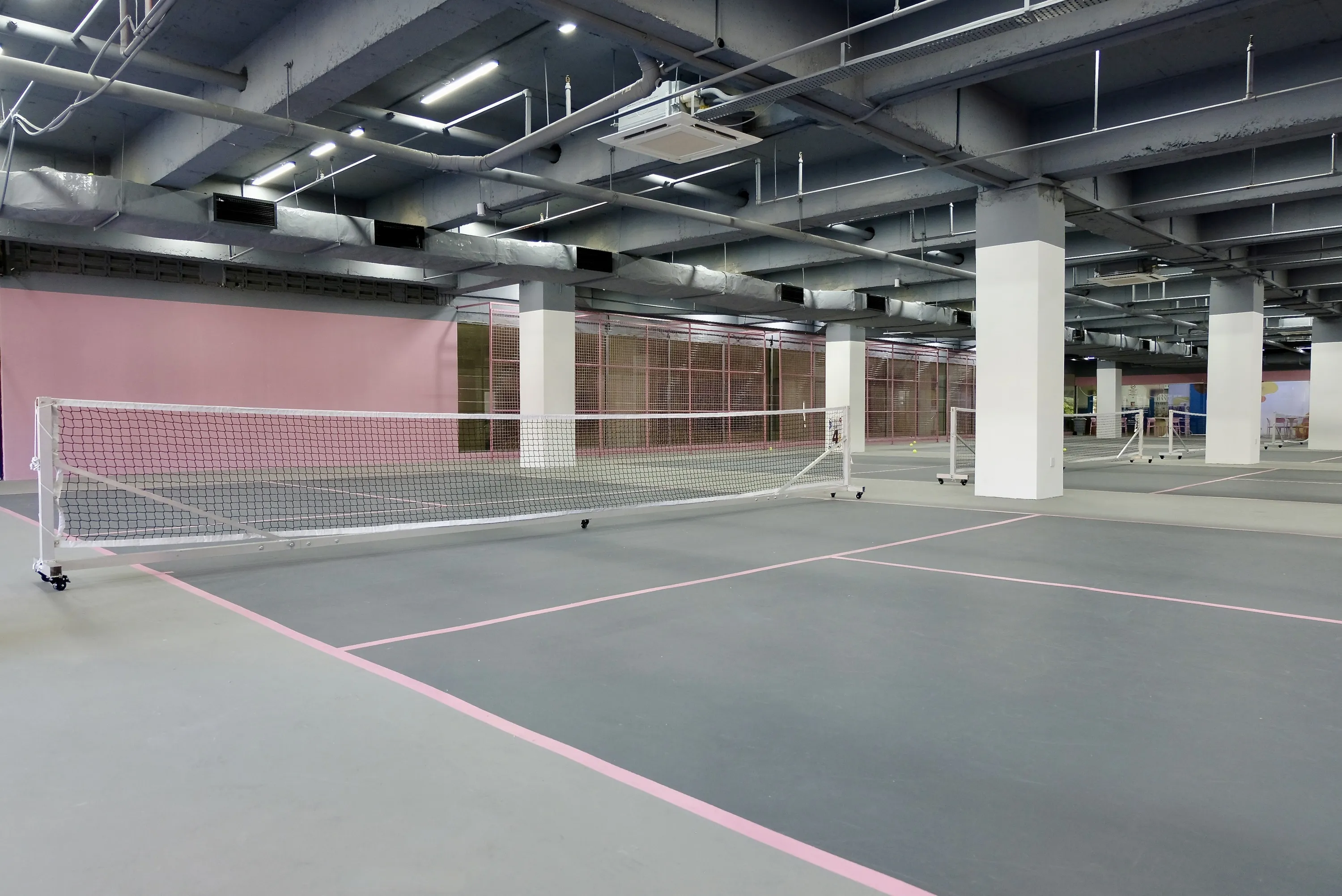 Play Pickle Serangoon - pink pickleball court in Singapore