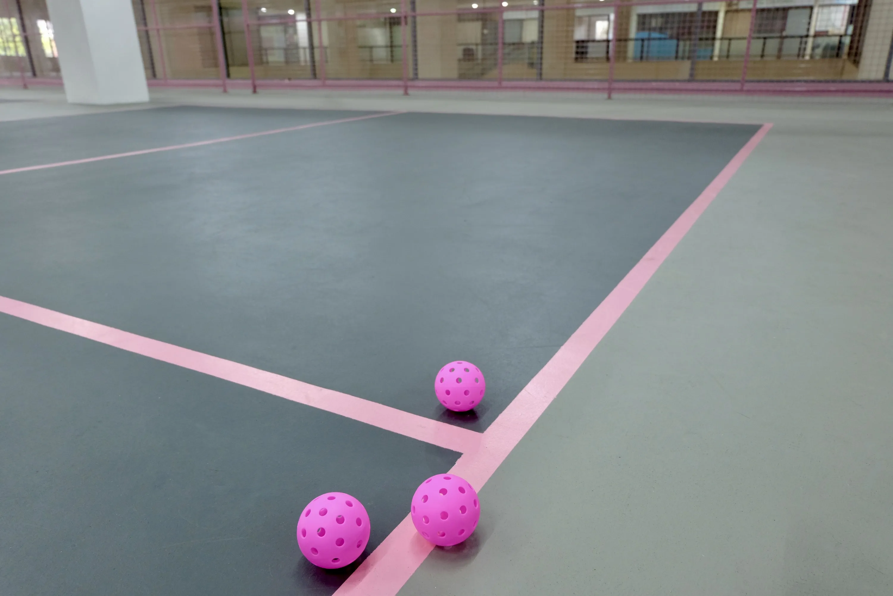 Play Pickle Serangoon - pink pickleball court in Singapore