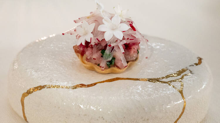 Ravintola Olon pieni hors d'oeuvre 