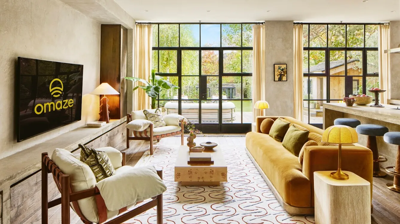 Omaze north London house living room 