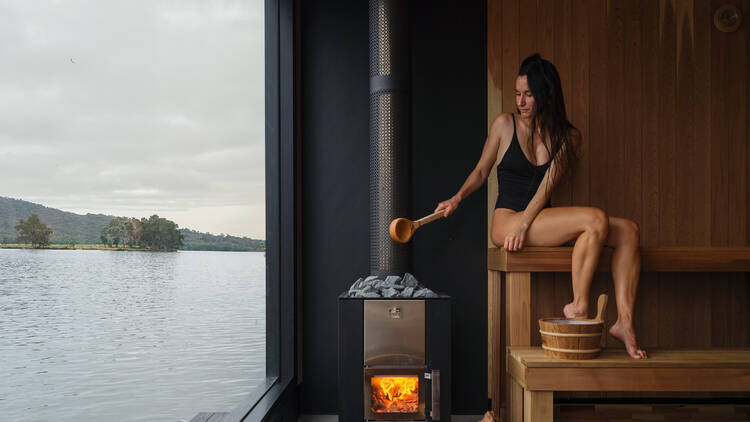 Relax in Canberra's first floating sauna