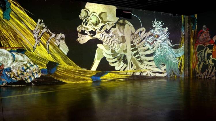 時を超えたジャポニズム 体感型デジタルアート劇場 浮世絵 RE:BORN 江戸の魂、覚醒する