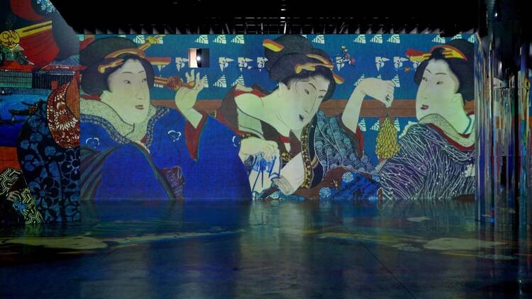 時を超えたジャポニズム 体感型デジタルアート劇場 浮世絵 RE:BORN 江戸の魂、覚醒する