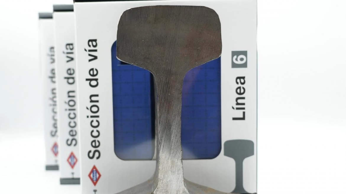 Fragmento de v&iacute;a de la L&iacute;nea 6. Comunidad de Madrid
