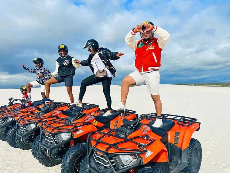 Quad biking the Atlantis Dunes