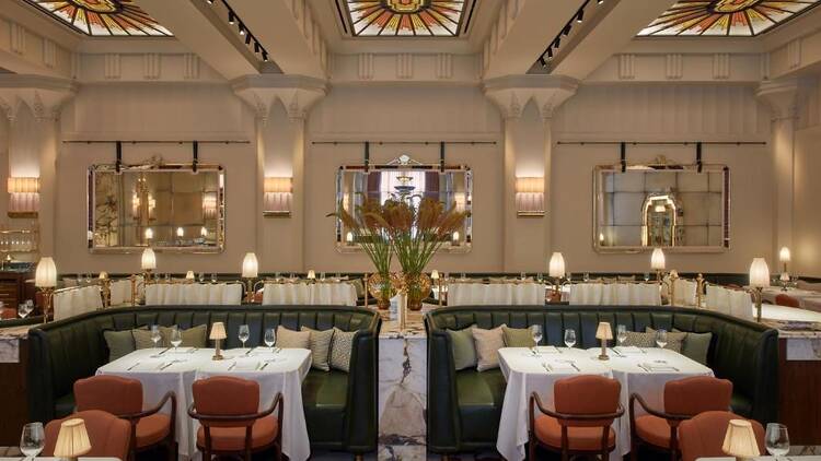 Claridge's dining room in London