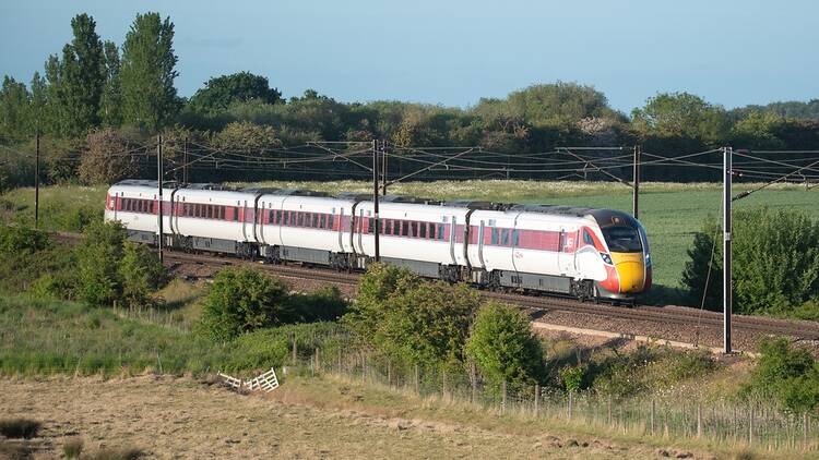 LNER train near York in England