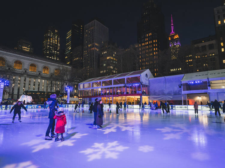 Here are all the ways that Bryant Park is celebrating the Winter Olympics