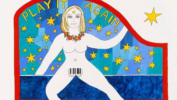 Recorte de una obra de Dorothy Iannone