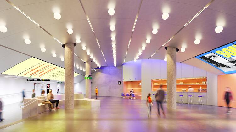 vestíbul, glòries, metro, dhub