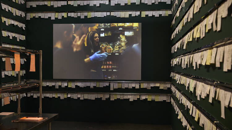 The 'Order Up' exhibition at the Immigration Museum.