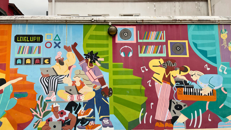Wander through Bugis Street’s murals and hidden art corners
