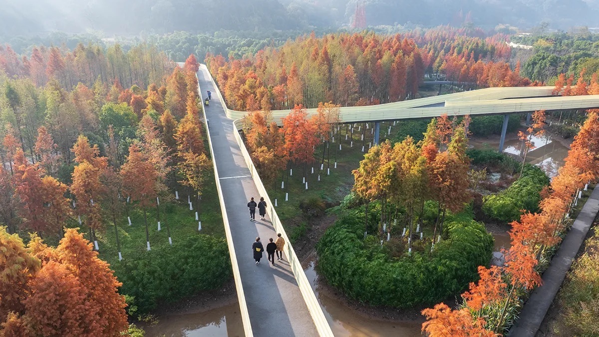 This revitalised floodplain in China is 2025’s best landscape, according to the World Architecture Festival