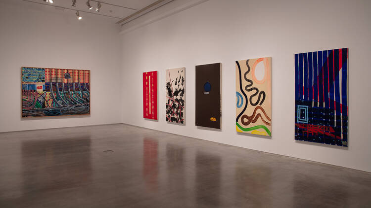 Vista de la exposición 'Juan Uslé. Ese barco en la montaña'