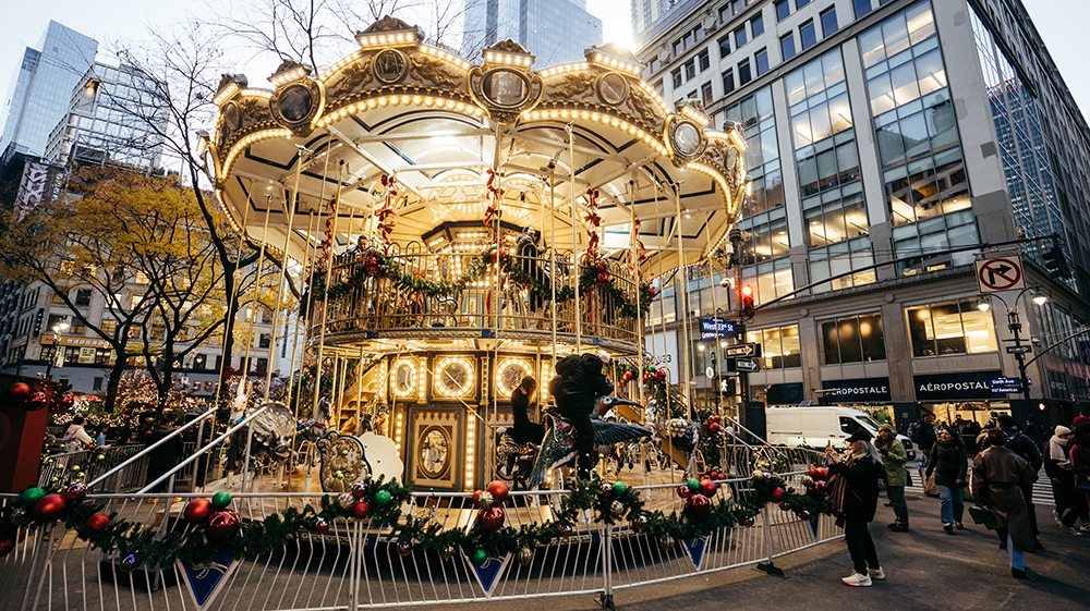 You've got limited time to ride NYC's two-story carousel