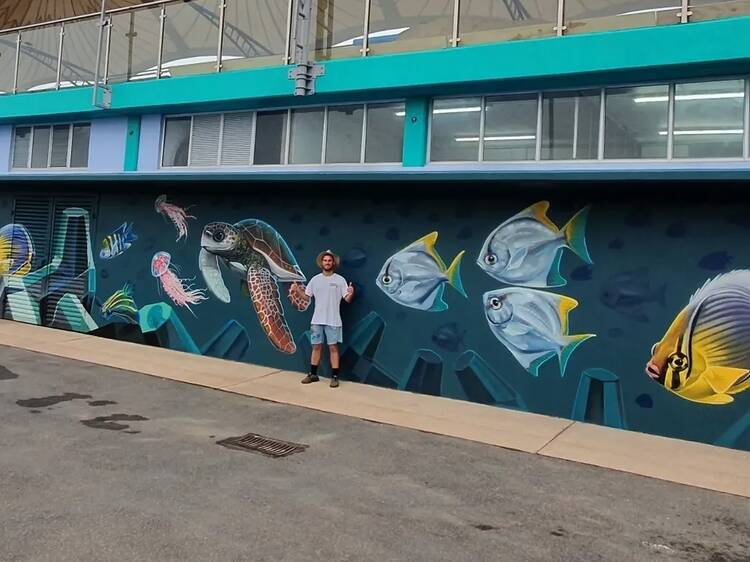 Check out the latest street art by Durban’s ocean warrior, Giffy