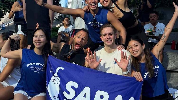 Share cold beers with running mates at Sabai Run Club's low-key year-end gathering