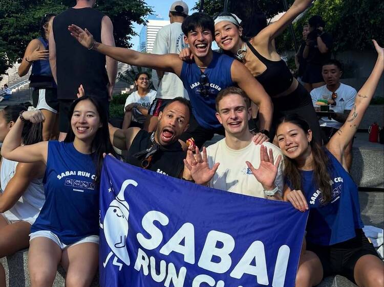 Share cold beers with running mates at Sabai Run Club's low-key year-end gathering