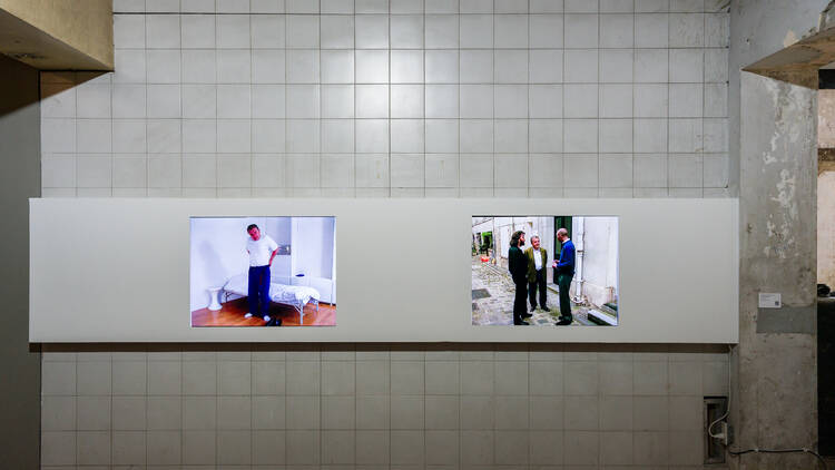 Measure yourself against narrow walls at this first Asian showing of Absalon's iconic structures