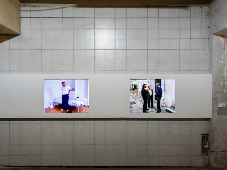 Measure yourself against narrow walls at this first Asian showing of Absalon's iconic structures