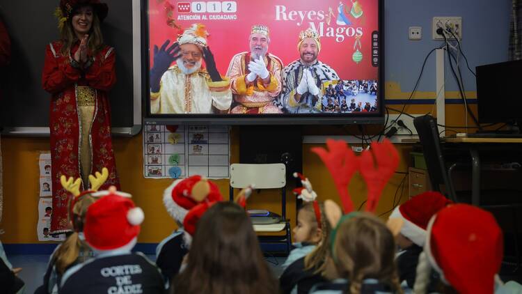 Videollamada con los Reyes Magos. @ComunidadMadrid