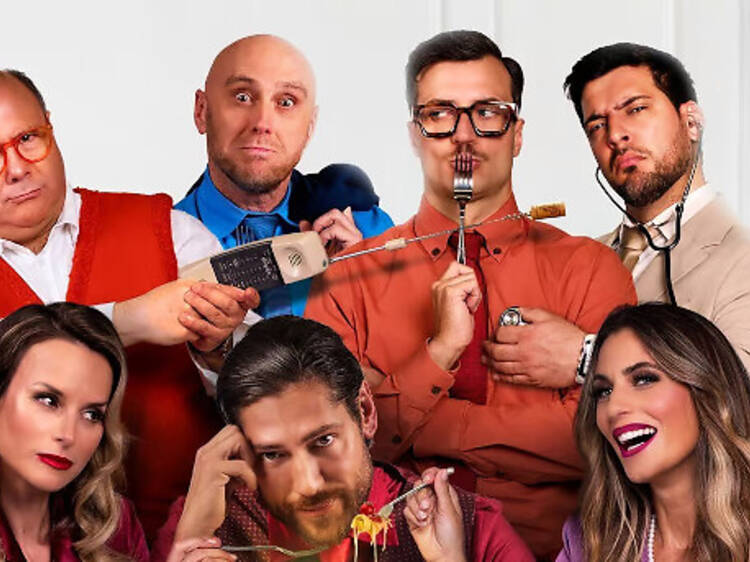 Sit down at a table with a bunch of idiots