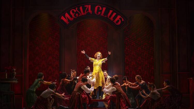 Rhonda Burchmore on stage in 'Anastasia'.