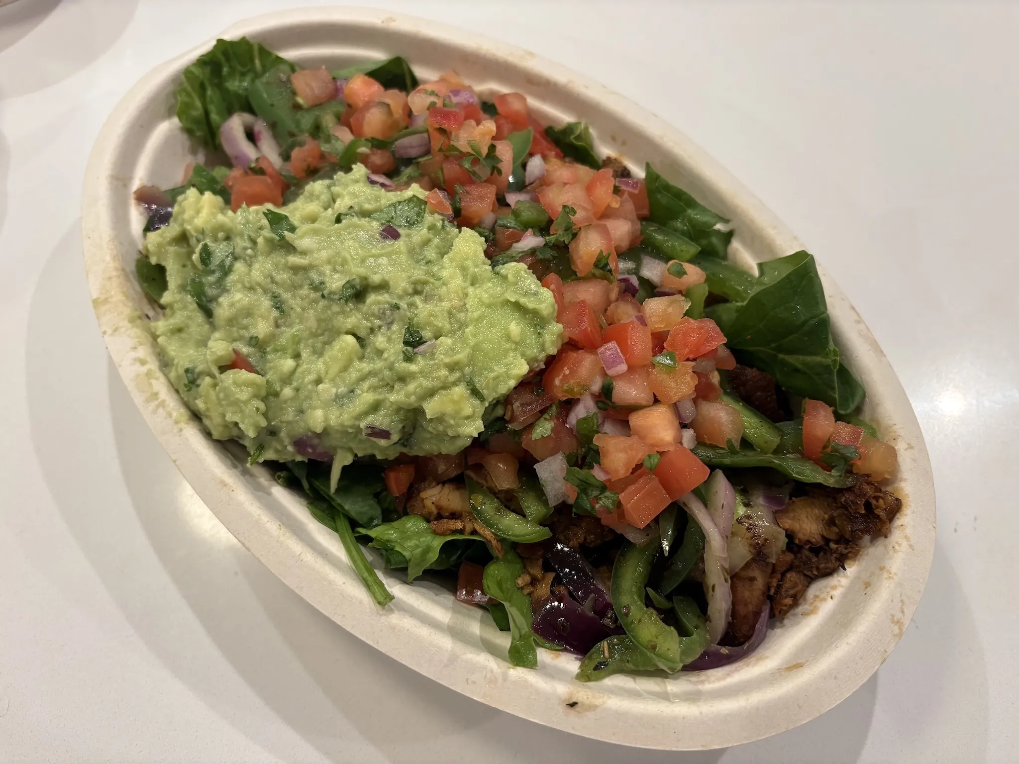High-protein, low-calorie salad at Chipotle