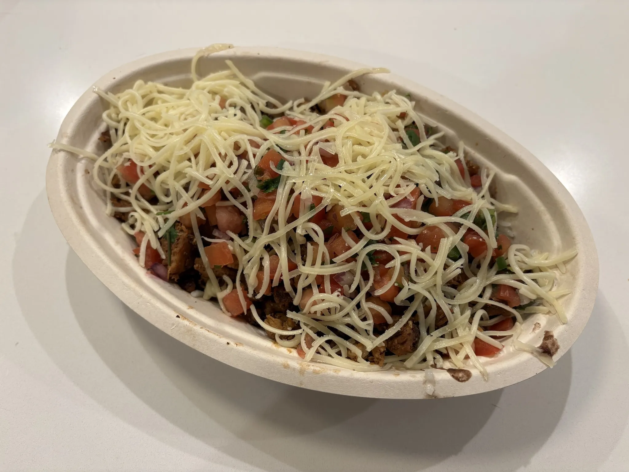 Double high-protein bowl at Chipotle