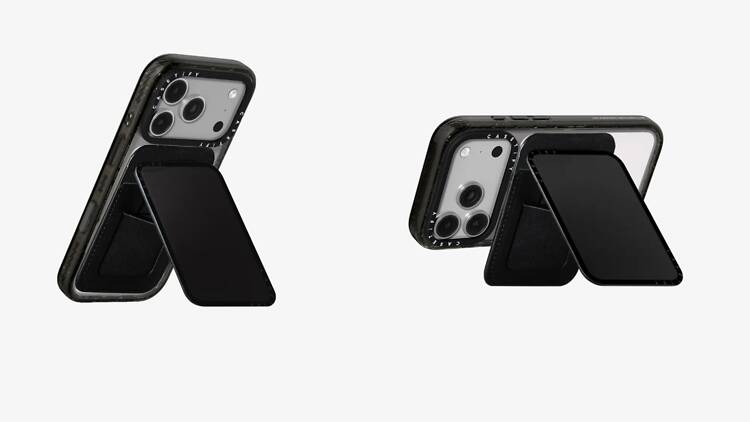 Phone cases with cardholders and built-in kickstands