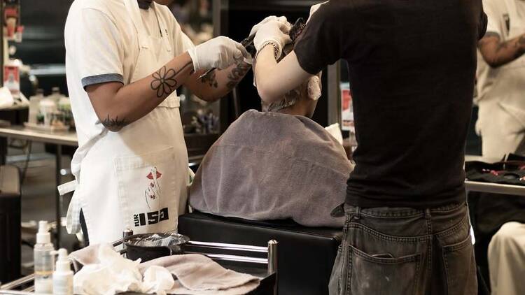 A haircut for him or a mani-pedi for her