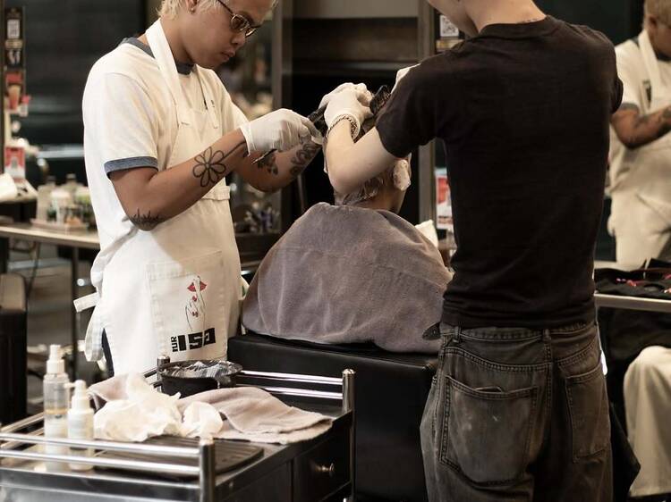 A haircut for him or a mani-pedi for her