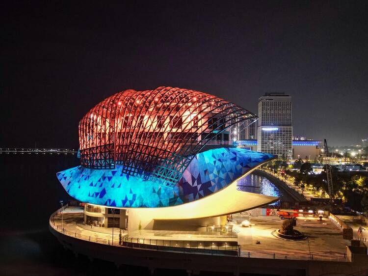 A striking turtle-shaped art gallery has just opened over the sea in Penang