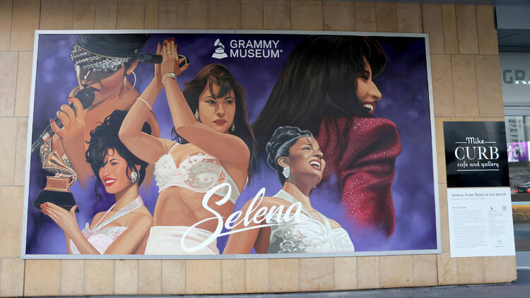 Selena Mural photography Grammy Museum Mister Toledo's Selena mural at the Grammy Museum L.A. Live.