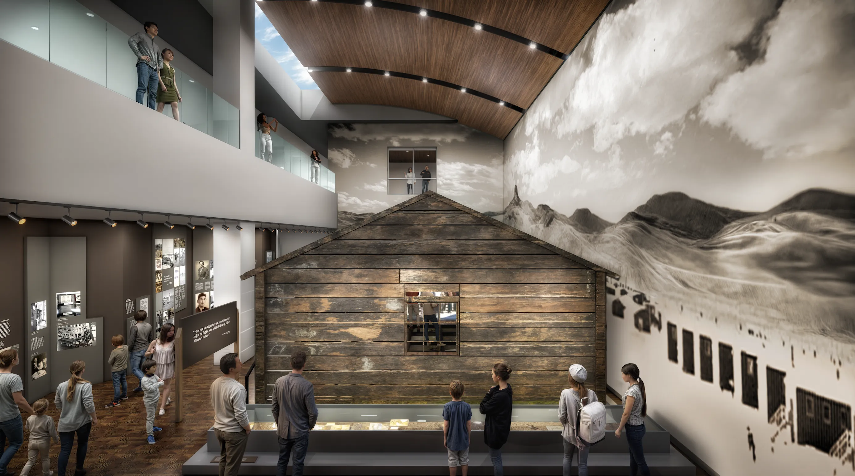 A rendering of Japanese American National Museum's new core exhibition.