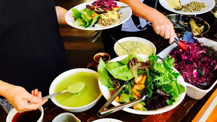 Colourful food spread