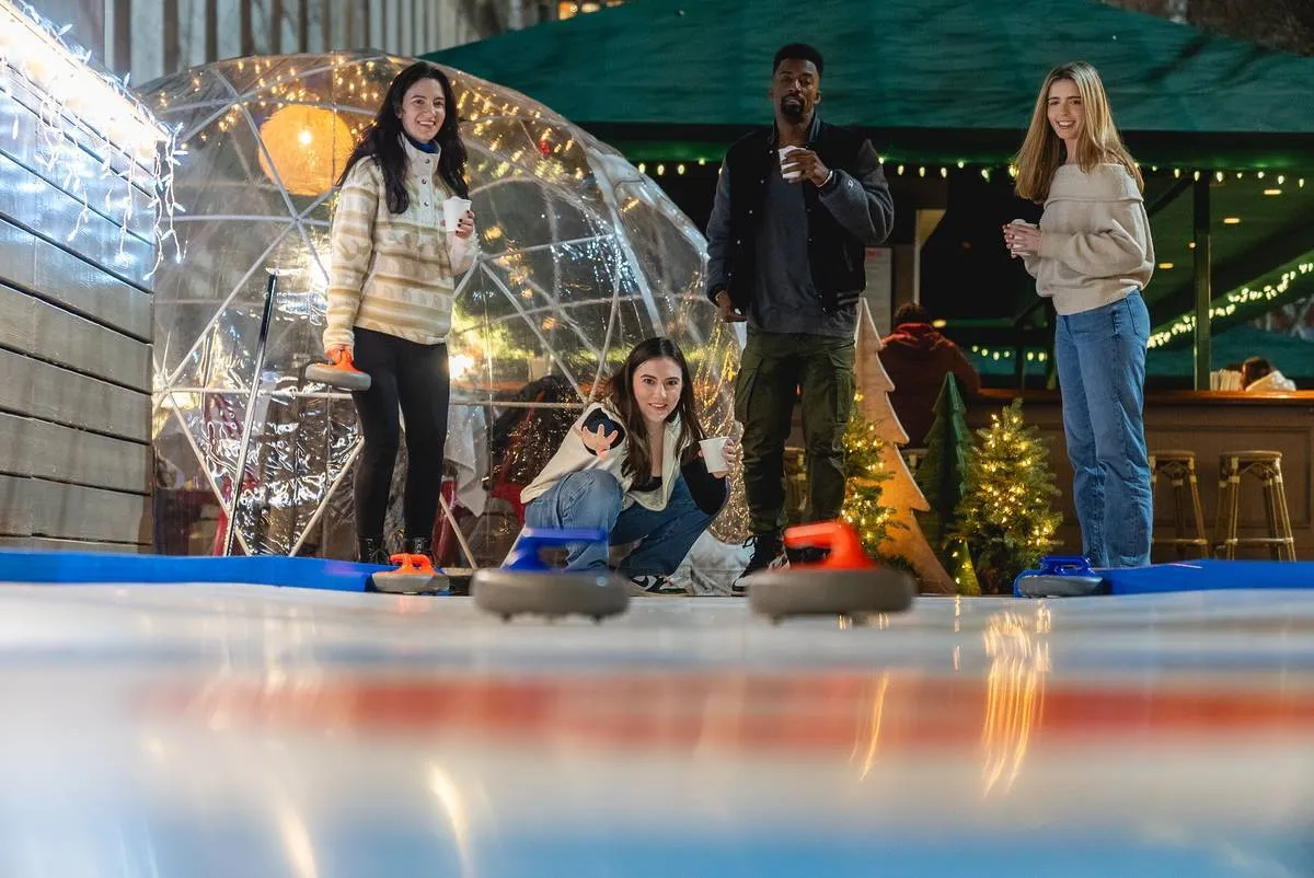 curling in bryant park