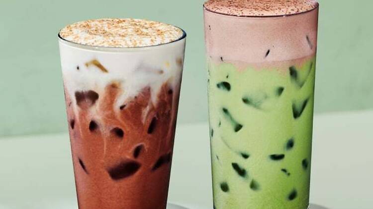 iced dubai chocolate starbucks drink