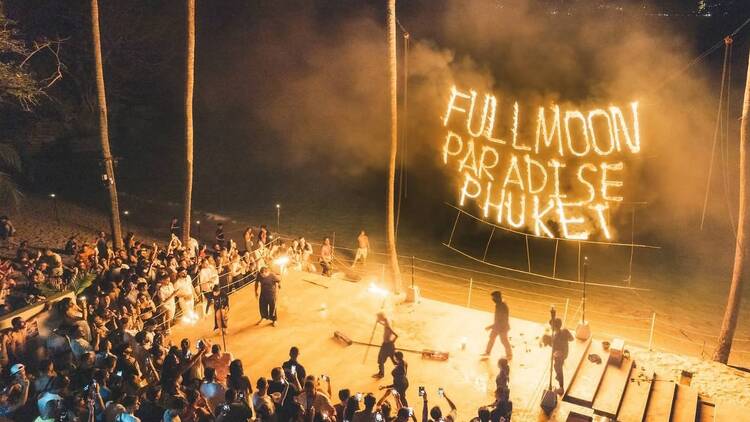 Dance under the first full moon of the year at Paradise Beach Phuket
