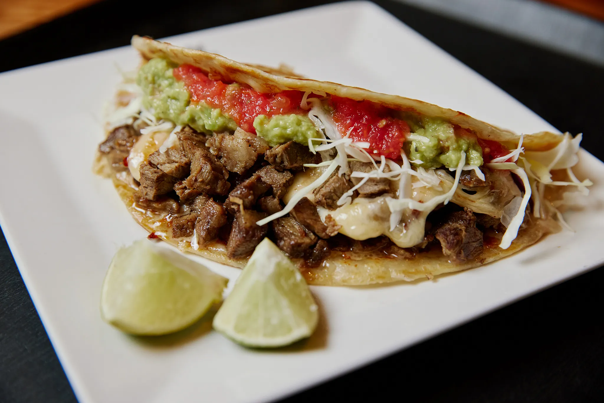Taqueria el barrio carne asada taco