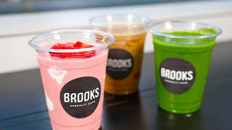 Enjoy a kombucha smoothie at Brooks Greenlit Café blended with amazake, Edo’s favourite refreshing summer drink