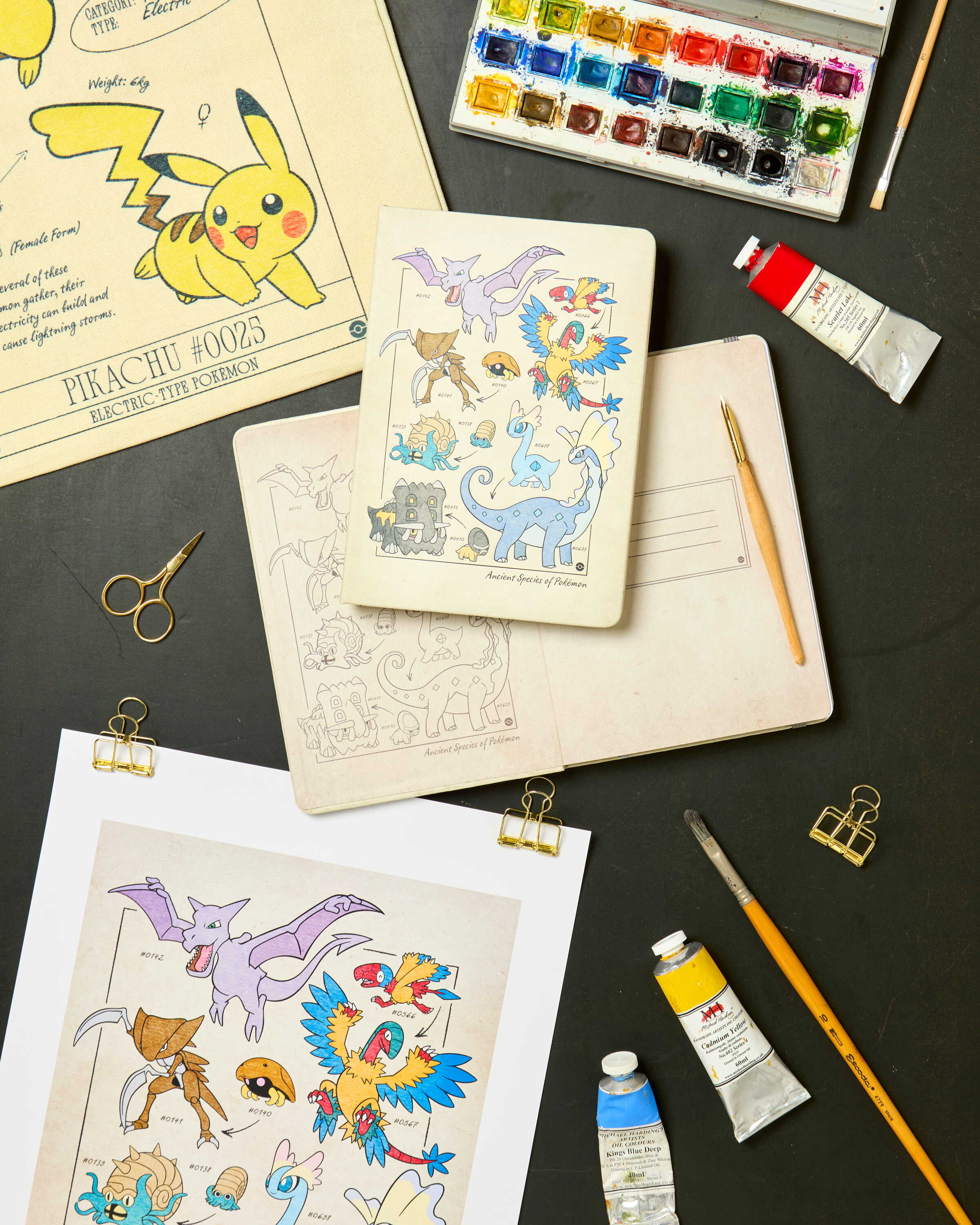 Some of the Pokécology merch available at the Pokémon x Natural History Museum pop-up store.