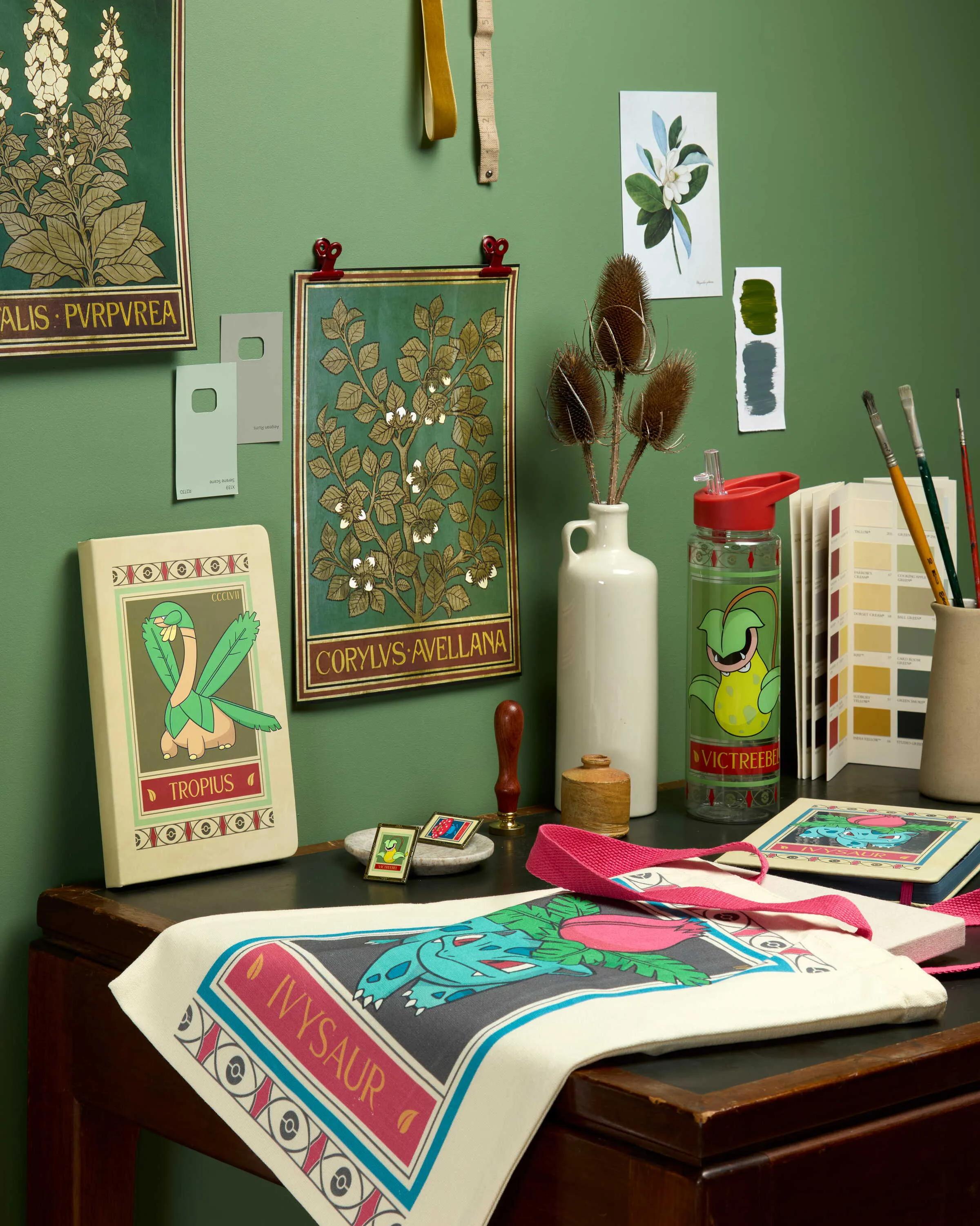 Some of the merch available at the Pok&eacute;mon x Natural History Museum pop-up store.