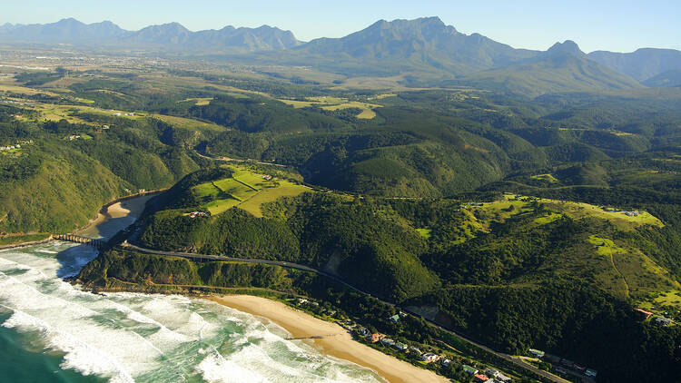Wilderness on the Garden Route, South Africa Aerial photo of Wilderness on the Garden Route, South Africa