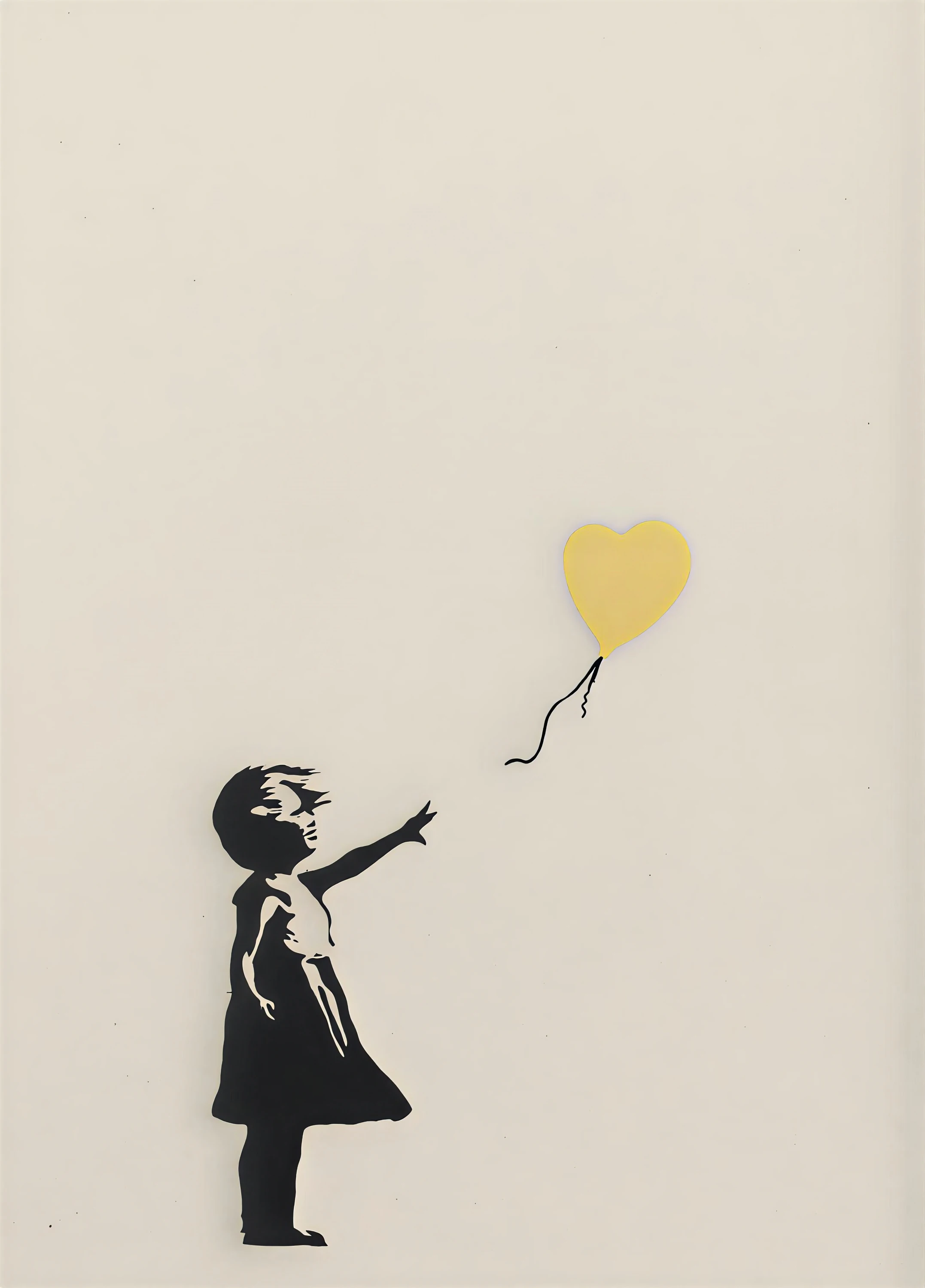 'Girl with Balloon' (Gold) (2004), Banksy, Moco Museum