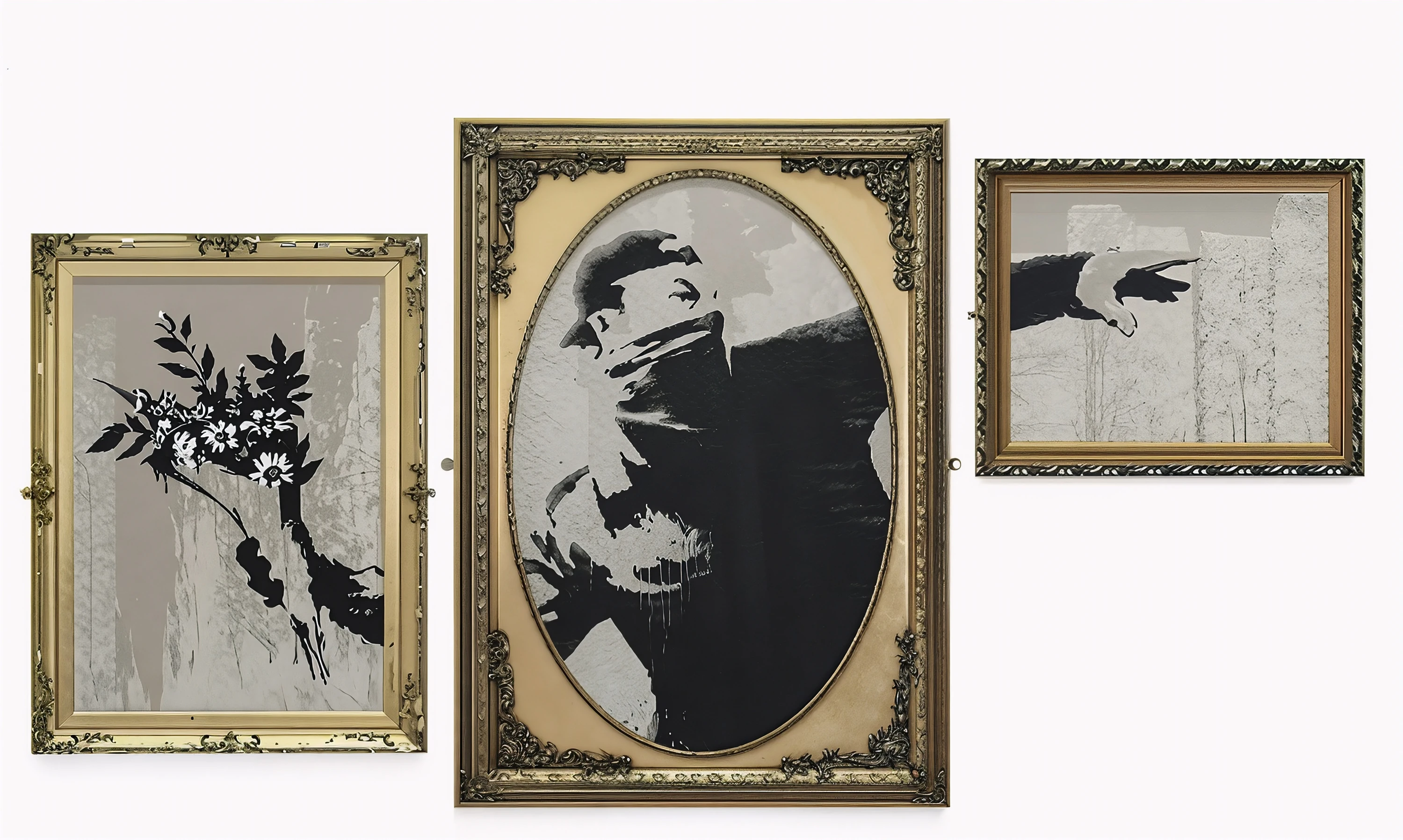 'Love Is In The Air', Banksy, Moco Museum