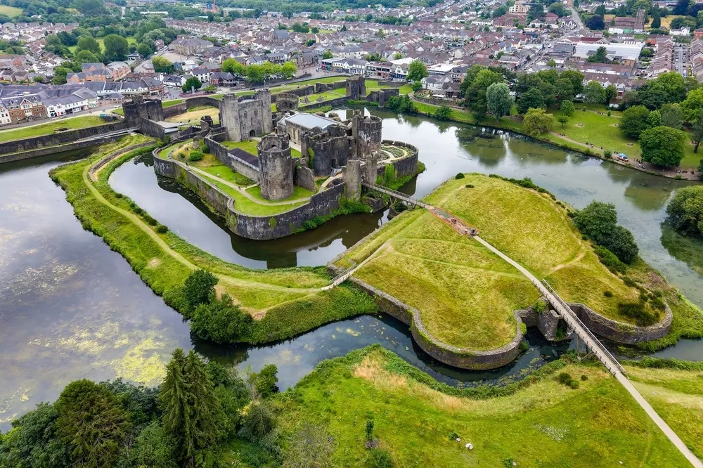 Caerphilly Castle, Wales