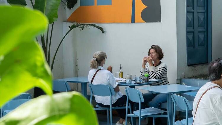 A summer refuge for reading and coffee