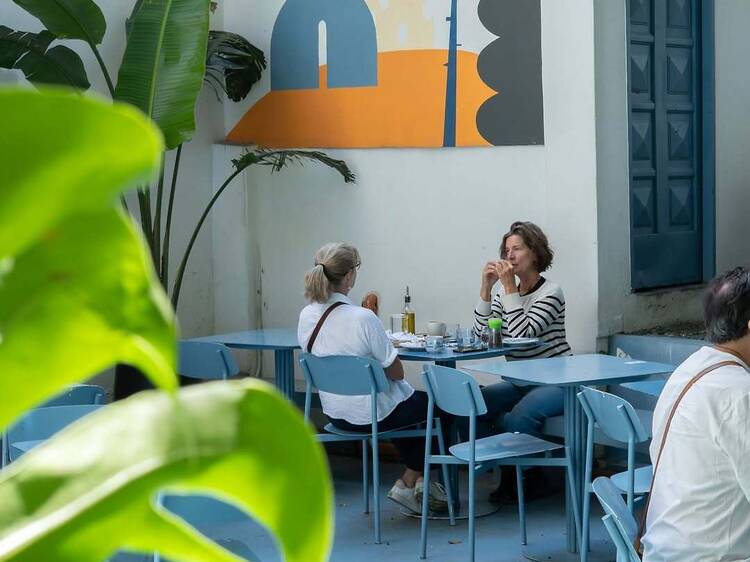 A summer refuge for reading and coffee