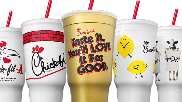 Chick-fil-A Golden Fan Cup